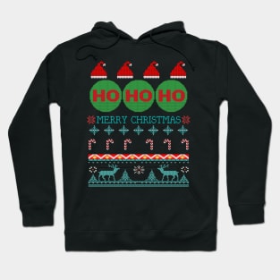 Ho Ho Ho Tacky Ugly Christmas Design Hoodie